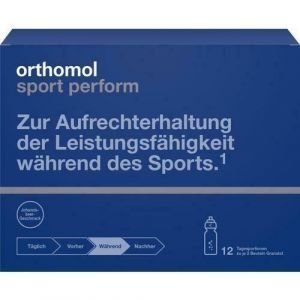 Электролитный напиток для спортсменов, Sport Perform, Orthomol, 12 пакетов
