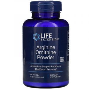 L-аргинин и L- орнитин, Arginine Ornithine, Life Extension, порошок (150 