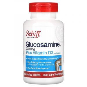 Глюкозамин + витамин Д3, Glucosamine, Schiff, 1000 мг, 150 таблеток