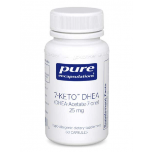 7-Кето Дегидроэпиандростерон, 7-Keto DHEA, Pure Encapsulations, для поддержки термогенеза и здорового организма, 25 мг, 60 капсул
