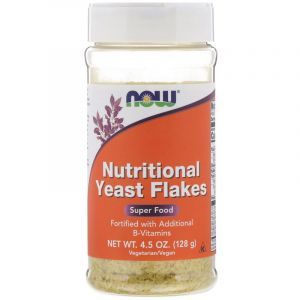 Харчові дріжджі в пластівцях, Nutritional Yeast Flakes, Now Foods, 128 г