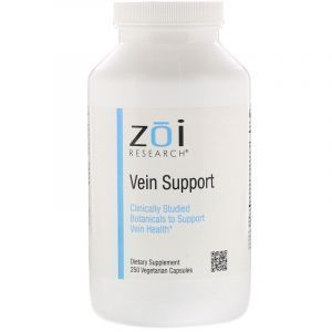 Поддержка вен, Vein Support, ZOI Research, 250 капсул