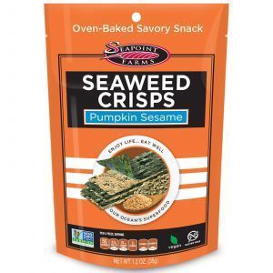 Чипсы из морских водорослей, тыквенные семечки и кунжут, Seaweed Crisps, Seapoint Farms, 35 г