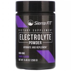 Электролит со вкусом винограда, Electrolyte Powder, Sierra Fit, 268 г