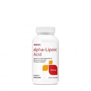 Альфа-липоевая кислота, Alpha-Lipoic Acid, GNC, 600 мг, 60 капсул