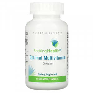Мультивитамины, Optimal Multivitamin, Seeking Health, 60 жевательных таблеток
