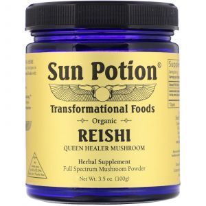 Рейши в порошке, Reishi Powder, Sun Potion, 100 г