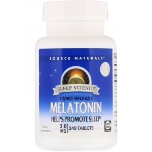 Мелатонин 3 мг, Source Naturals, 240 таблеток.