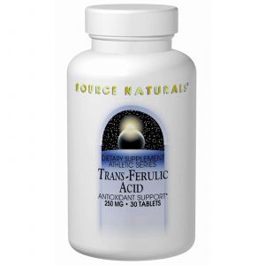 Транс-феруловая кислота, Source Naturals, 250 мг, 30 таб.