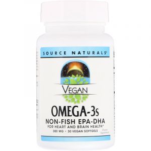 Омега-3, EPA-DHA, Source Naturals, 300 мг, 30 кап.