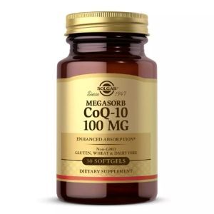 Коэнзим Q-10, Megasorb CoQ-10, Solgar, 100 мг, 30 гелевых капсул
