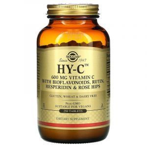 Витамин С с биофлавоноидами, HY-C, Vitamin C, Solgar, 250 таблеток