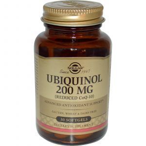 Убихинол, (Ubiquinol), Solgar, 200 мг, 30 капсул