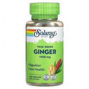 Корень имбиря, Ginger Root, Solaray, 550 мг, 100 капсул