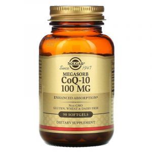 Коэнзим Q-10, Megasorb CoQ-10, Solgar, 100 мг, 90 гелевых капсул
