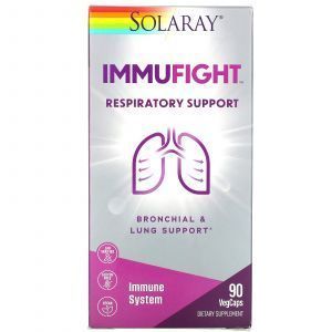 Поддержка бронхов и легких, ImmuFight, Respiratory Support, Solaray, 90 капсул