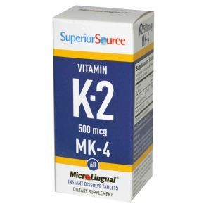 Витамин К, Superior Source, 500 мкг, 60 таблеток