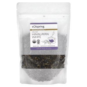 Гималайский белый чай, Solspring, Biodynamic, Organic Himalayan White Tea, Loose Leaf, органический, листовой, 113,3 г