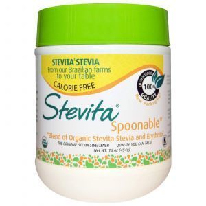 Стевия, Spoonable Stevia, Stevita, 454 г