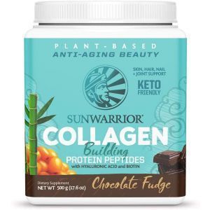 Білкові пептиди, що створюють колаген, смак шоколадної помадки, Collagen Building Protein Peptides, Sunwarrior, 500 г