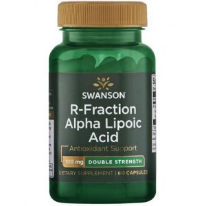 Альфа-липоевая кислота, R-Fraction Alpha Lipoic Acid, Swanson, 100 мг, 60 капсул