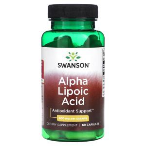 Альфа-липоевая кислота, Alpha Lipoic Acid, Swanson, 600 мг, 60 капсул