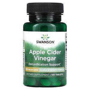 Яблочный уксус, Apple Cider Vinegar, Swanson, 200 мг, 120 таблеток
