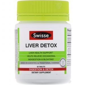 Детоксикация печени, Liver Detox, Swisse, 60 таблеток