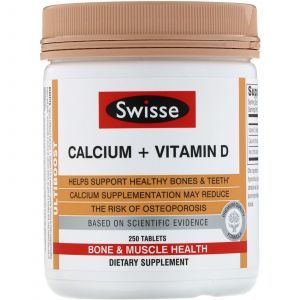 Кальций и витамин Д, Calcium + Vitamin D, Swisse, 250 таблеток 
