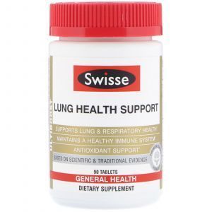 Поддержка легких, Lung Health Support, Swisse, 90 таб.