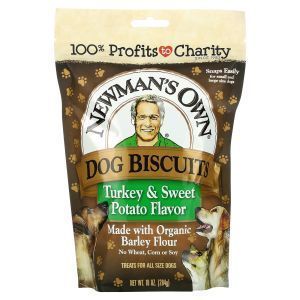 Печиво для собак, Dog Biscuits, Newman's Own Organics, індичка та батат, 284 г
