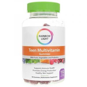 Мультивитамины для подростков, Teen's Multivitamin, Rainbow Light, вкус черники, 100 жевательных конфет
