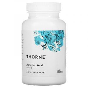 Аскорбиновая кислота, Ascorbic Acid, Thorne Research, витамин С, 60 капсул

