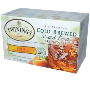 Чай черный с персиком (холодное заваривание), Twinings, 20 пак.(40 г.) 