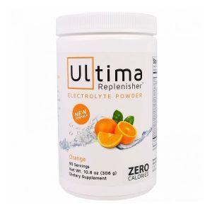 	 Электролитная смесь для напитков, апельсин, Electrolyte Drink Mix, Orange, Ultima Replenisher, 306 г