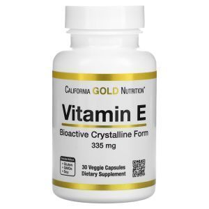 Витамин Е, биоактивный, Bioactive Vitamin E, California Gold Nutrition, 335 мг (500 МЕ), 30 капсул