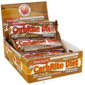 Диетические бары, шоколад, карамель, орех, (CarbRite Diet Bars), Universal Nutrition, 12 шт. по 56.7 г 
