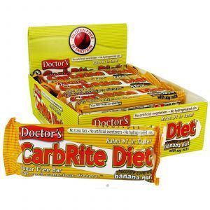 Диетические бары, шоколад, банан, орех, (CarbRite Diet Bars), Universal Nutrition, 12 шт. по 56.7 г 