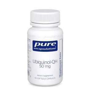 Убихинол-QH, Ubiquinol-QH, Pure Encapsulations, 50 мг, 60 капсул