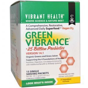 Зеленая пища, Vibrant Health, 15 пакетов, 181,