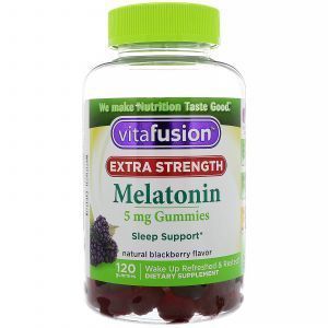 Мелатонин, натуральный вкус ежевики, Extra Strength Melatonin, VitaFusion, 5 мг, 120 жевательных таблеток