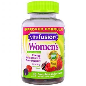 Мультивитамины для женщин, Women's Complete Multivitamin, VitaFusion, 70 жевательных таблеток