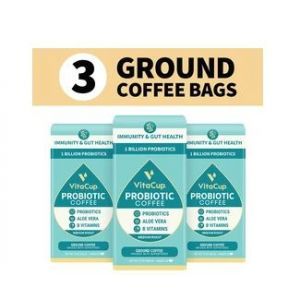 Кофейные капсулы с пробиотиками,Immunity Probiotic Ground Coffee, VitaCup, 3 упаковки