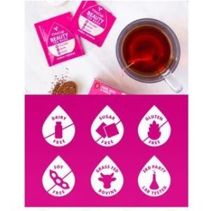 Настоянный чай с коллагеном, биотином и витаминами, Beauty Tea Bags, VitaCup, 56 шт