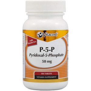 P-5-P, Піридоксаль-5-фосфат, Pyridoxal-5-Phosphate, Vitacost, 50 мг, 100 таблеток