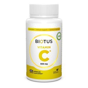 Вітамін С, Vitamin C, Biotus, 500 мг, 100 капсул