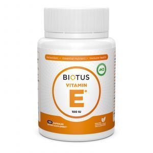 Вітамін Е, Vitamin Е, Biotus, 100 МО, 100 капсул