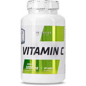 Витамин C, Vitamin C, Progress Nutrition, 1000 мг, 60 таблеток
