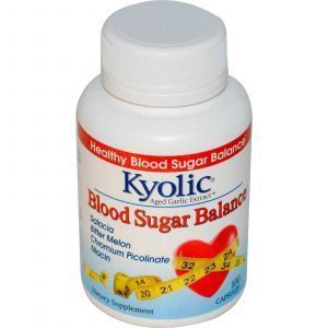 Чеснок, Wakunaga-Kyolic, баланс сахара в крови, 100 кап