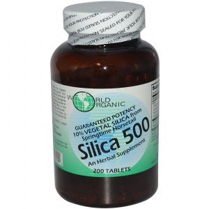 Кремний 500, Silica 500, World Organic, 200 таб.